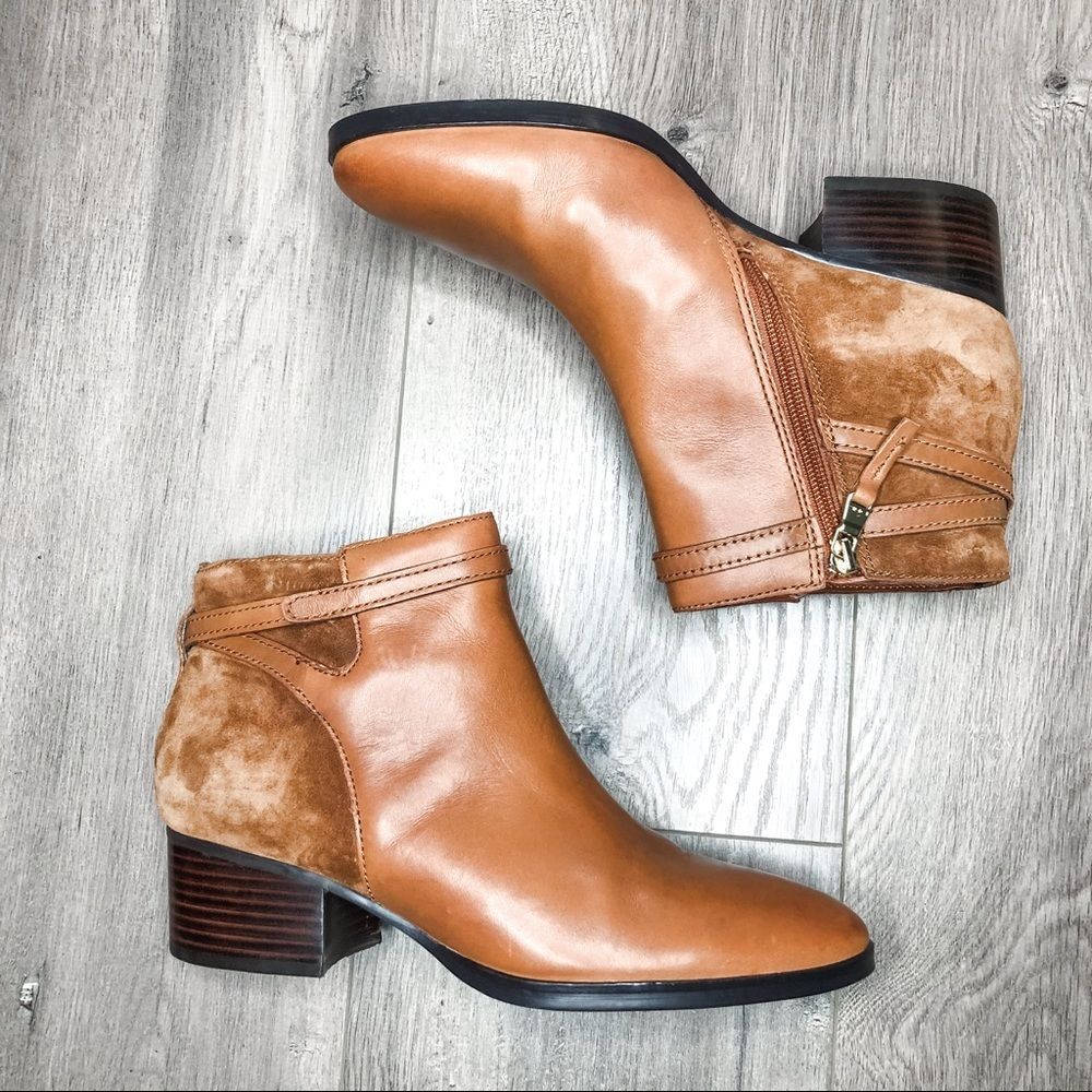 Ralph Lauren Damara Ankle boots Leather Suede sz 9
